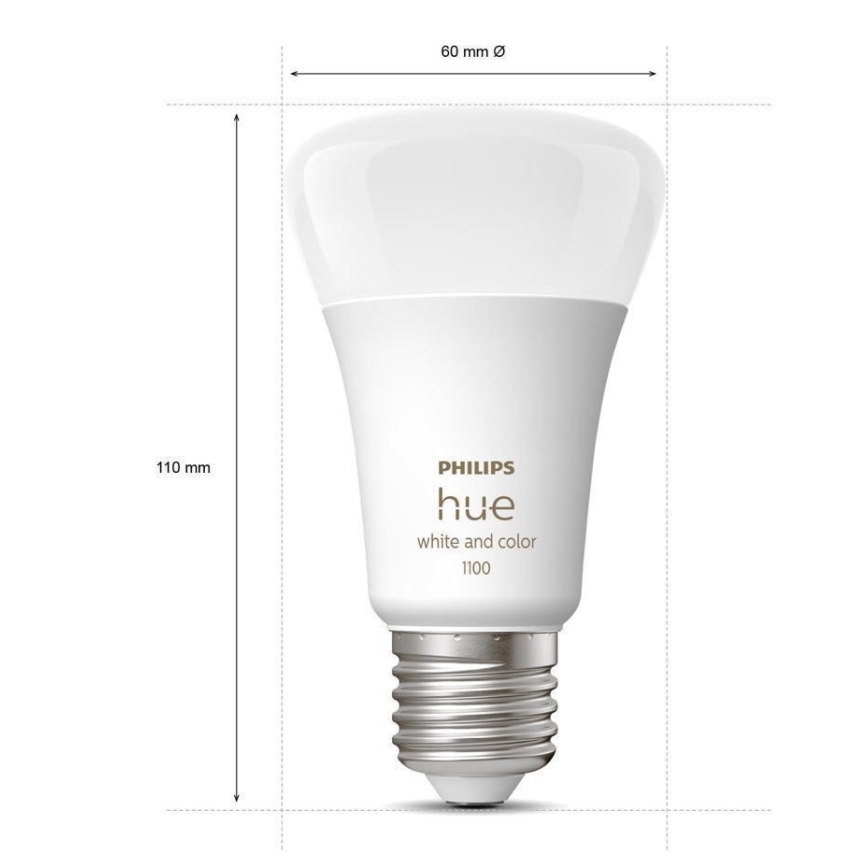 LED DImbar glödlampa  Philips Hue White And Color Ambiance A60 E27/9W/230V 2000-6500K