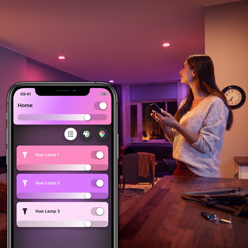 LED Dimbar glödlampa Philips Hue White And Color Ambiance E27/6,5W/230V 2000-6500K