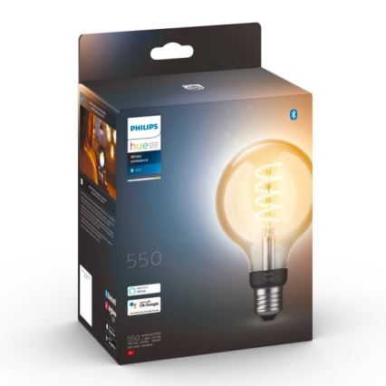 LED Dimbar glödlampa  Philips Hue WHITE AMBIANCE G93 E27/7W/230V 2200-4500K