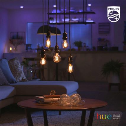 LED Dimbar glödlampa Philips Hue WHITE FILAMENT A60 E27/7W/230V 2100K