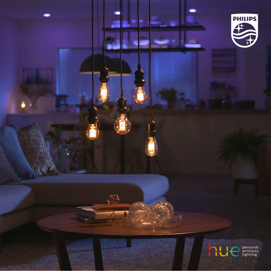 LED Dimbar glödlampa Philips Hue WHITE FILAMENT A60 E27/7W/230V 2100K