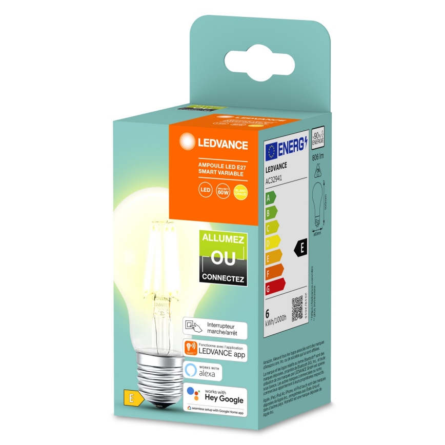 LED Dimbar glödlampa SMART+ A60 E27/6W/230V 2700K  - Ledvance
