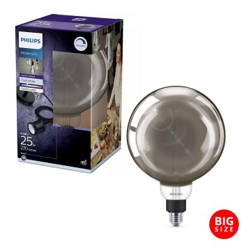 LED Dimbar Glödlampa SMOKY VINTAGE Philips E27/6,5W/230V 4000K