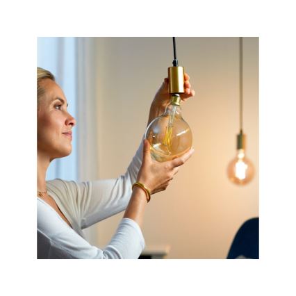 LED Dimbar glödlampa VINTAGE FILAMENT G125 E27/6,7W/230V 2000-5000K CRI 90 Wi-Fi - WiZ