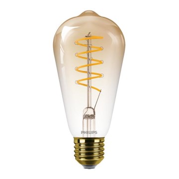 LED Dimbar glödlampa VINTAGE Philips ST64 E27/4,5W/230V 1800K