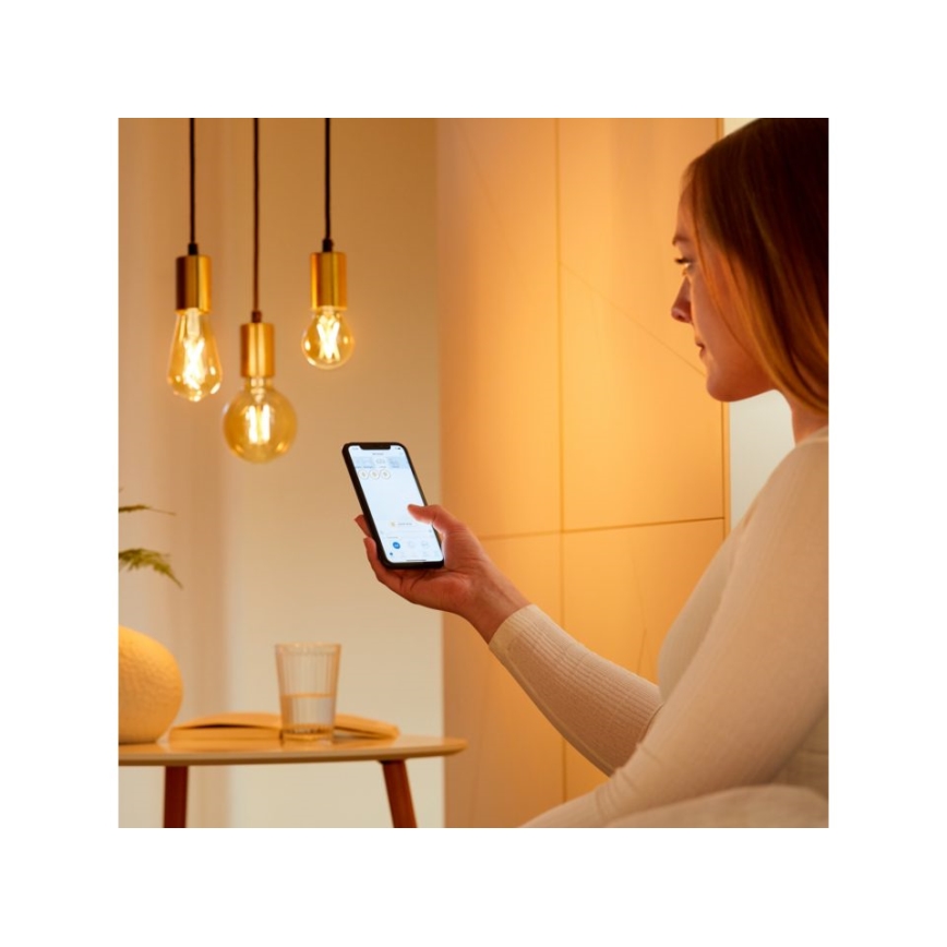 LED Dimbar glödlampa VINTAGE FILAMENT ST64 E27/7W/230V 2000-5000K CRI 90 Wi-Fi - WiZ