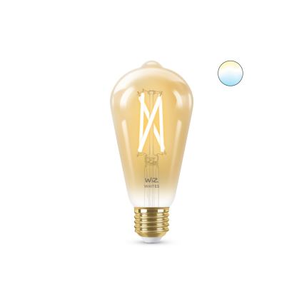 LED Dimbar glödlampa VINTAGE FILAMENT ST64 E27/7W/230V 2000-5000K CRI 90 Wi-Fi - WiZ
