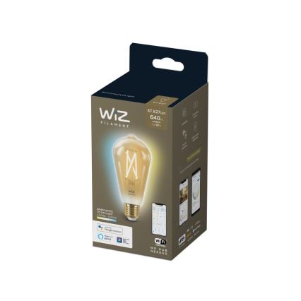 LED Dimbar glödlampa VINTAGE FILAMENT ST64 E27/7W/230V 2000-5000K CRI 90 Wi-Fi - WiZ