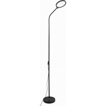 LED Dimbar golvlampa 2i1 LED/10W/230V 3000-4500-6500K svart