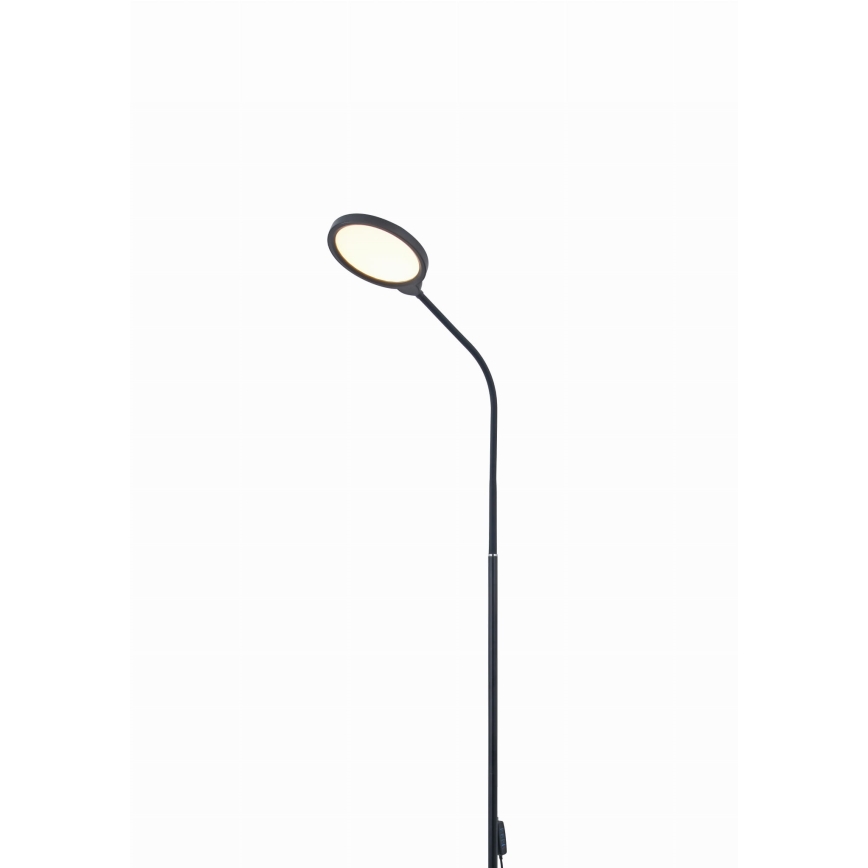 LED Dimbar golvlampa 2i1 LED/10W/230V 3000-4500-6500K svart