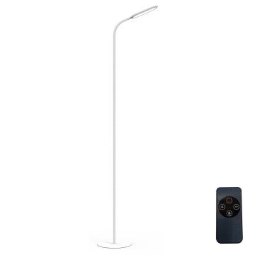LED Dimbar golvlampa LED/10W/230V 3000/4000/6000K vit + fjärrkontroll