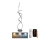 LED Dimbar golvlampa LED/80W/230V 3000-6500K + fjärrkontroll