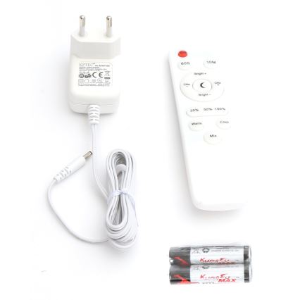 LED Dimbar golvlampa LED/9W/230V 3000-6500K vit + fjärrkontroll