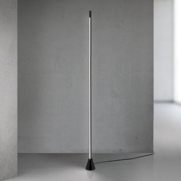 LED-dimbar golvlampa med rörelsesensor SOJIE LED/26W/230V svart