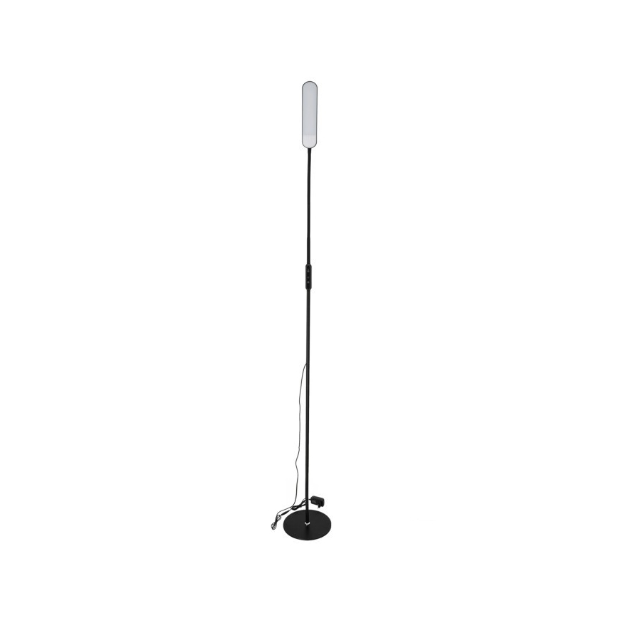 LED Dimbar golvlampa TEILO LED/10W/230V 3000/4000/6500K svart + fjärrkontroll