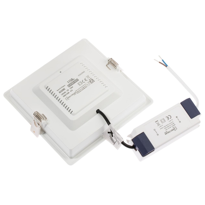 LED Dimbar infälld belysning ALGINE LED/12W/230V Wi-Fi Tuya fyrkantig