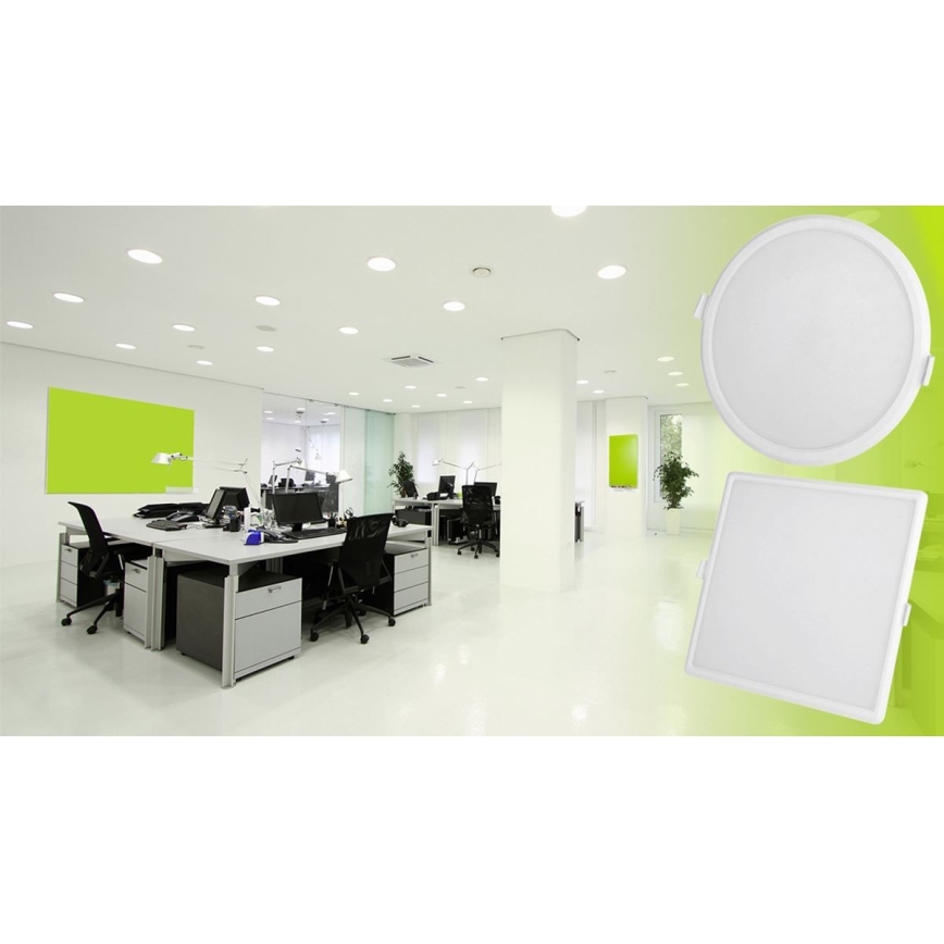 LED Dimbar infälld belysning ALGINE LED/22W/230V Wi-Fi Tuya fyrkantig