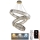 LED Dimbar kristallkrona på kabel LED/115W/230V 3000-6500K krom/guld + fjärrkontroll