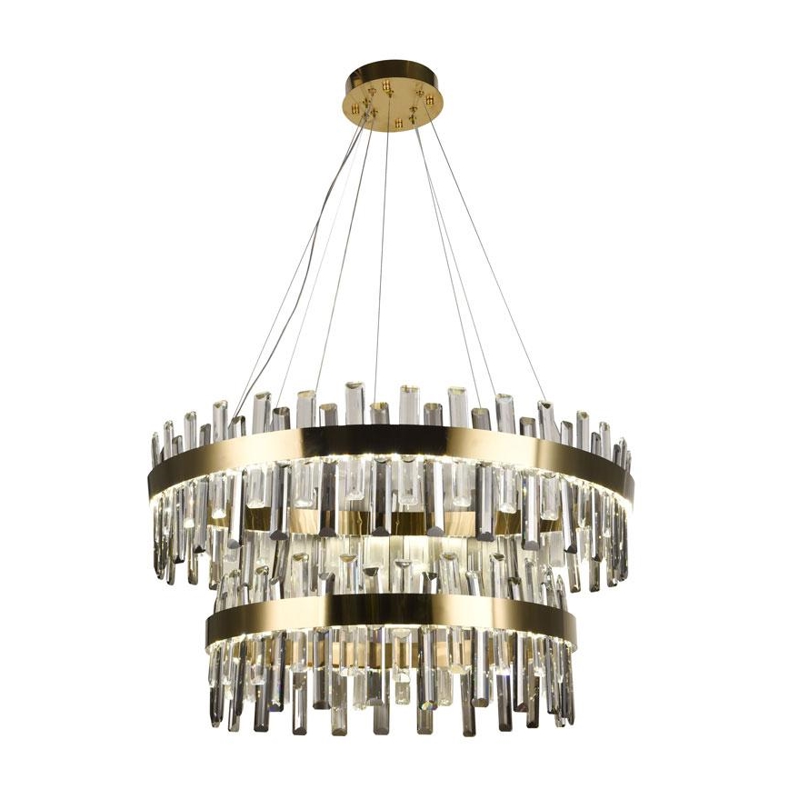 LED Dimbar kristallkrona på kabel LED/190W/230V 3000-6500K + fjärrkontroll