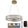 LED Dimbar kristallkrona på kabel LED/40W/230V 3000-6500K krom/guld + fjärrkontroll
