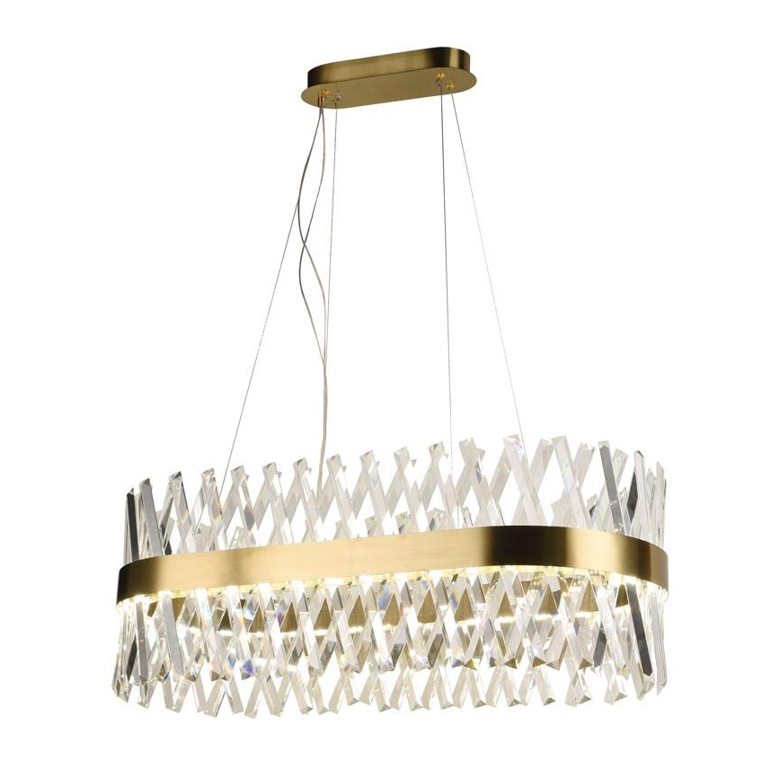 LED Dimbar kristallkrona på kabel LED/90W/230V 3000-6500K + fjärrkontroll