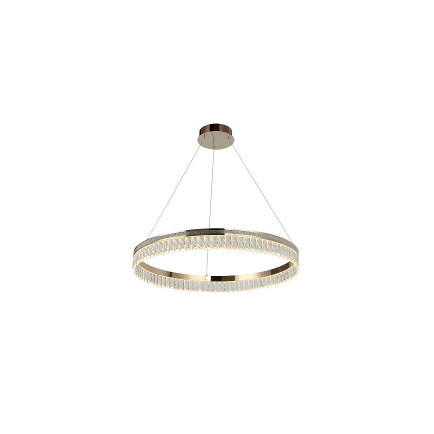 Dimbbar LED-kristallkrona på vajer THALIA LED/55W/230V 3000–6000K Ø 80 cm + fjärrkontroll