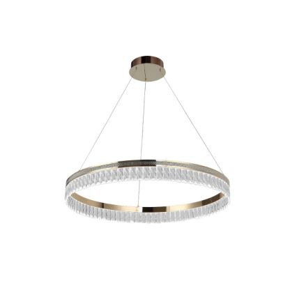 Dimbbar LED-kristallkrona på vajer THALIA LED/55W/230V 3000–6000K Ø 80 cm + fjärrkontroll