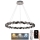 LED Dimbar kristallkronkrona på snöre LED/55W/230V 3000-6500K skinande krom + fjärrkontroll