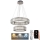 LED Dimbar kristallkronkrona på snöre LED/65W/230V 3000-6500K skinande krom + fjärrkontroll