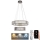 LED Dimbar kristallkronkrona på snöre LED/65W/230V 3000-6500K skinande krom + fjärrkontroll