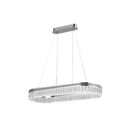 Dimmbar LED-kristallkrona med vajer THALIA LED/50W/230V 3000-6000K + fjärrkontroll
