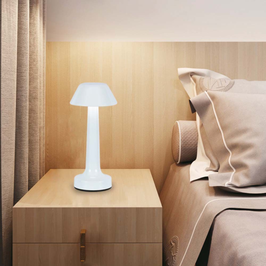 LED Dimbart uppladdningsbart touchbordslampa LED/1W/5V 3000-6000K 1800 mAh vit