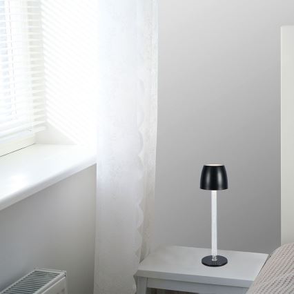 LED Dimbart uppladdningsbart touchbordslampa LED/3W/5V 3000K 1800 mAh vit