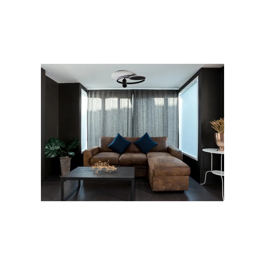 LED Dimbar taklampa LED/65W/230V 3000-6500K vit/svart + fjärrkontroll
