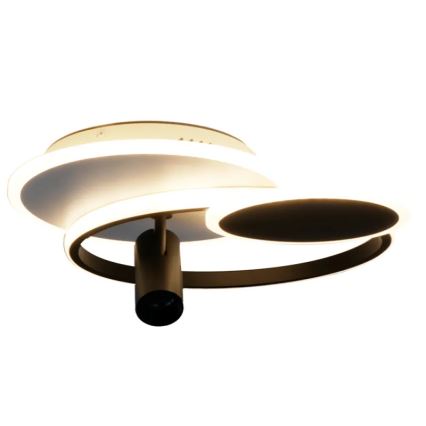 LED Dimbar taklampa LED/65W/230V 3000-6500K vit/svart + fjärrkontroll