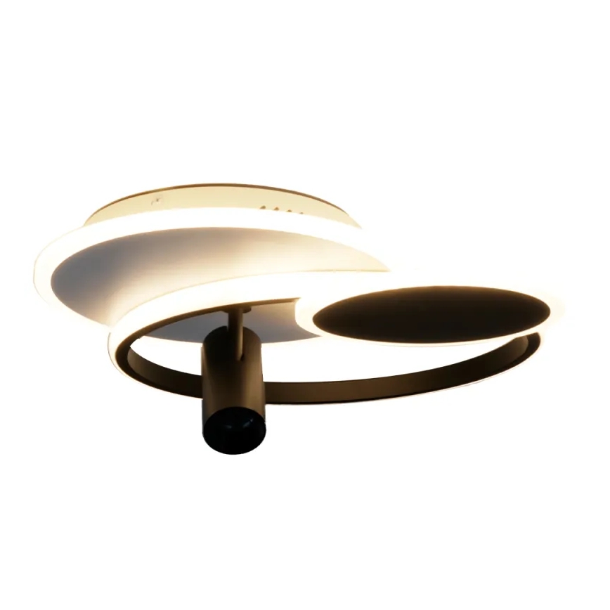 LED Dimbar taklampa LED/65W/230V 3000-6500K vit/svart + fjärrkontroll