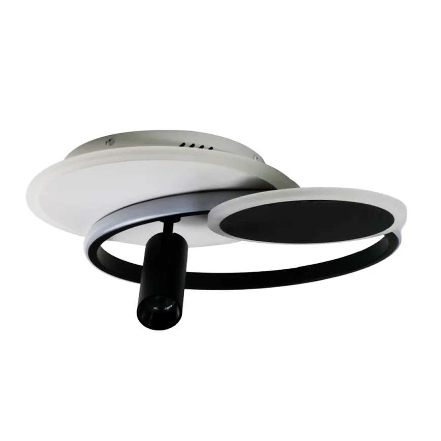 LED Dimbar taklampa LED/65W/230V 3000-6500K vit/svart + fjärrkontroll
