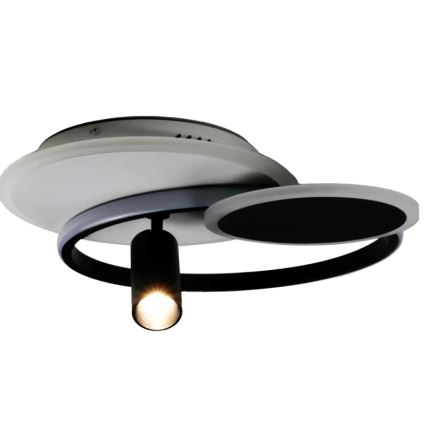 LED Dimbar taklampa LED/65W/230V 3000-6500K vit/svart + fjärrkontroll