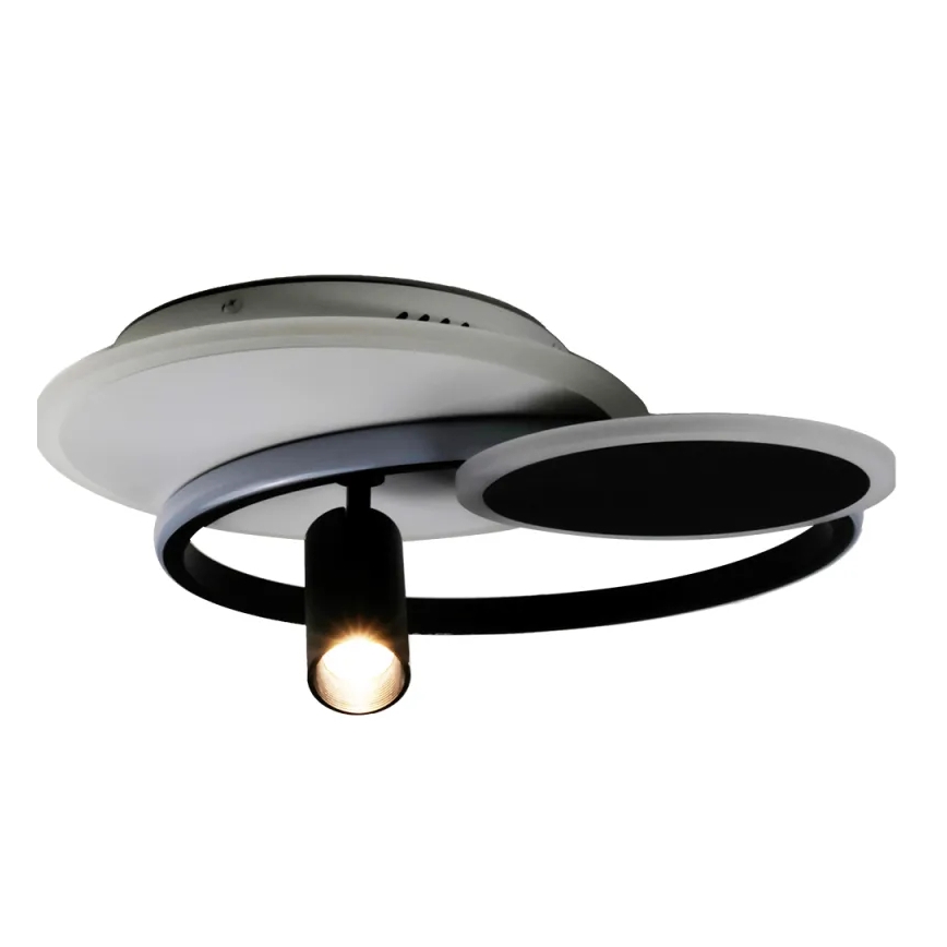 LED Dimbar taklampa LED/65W/230V 3000-6500K vit/svart + fjärrkontroll