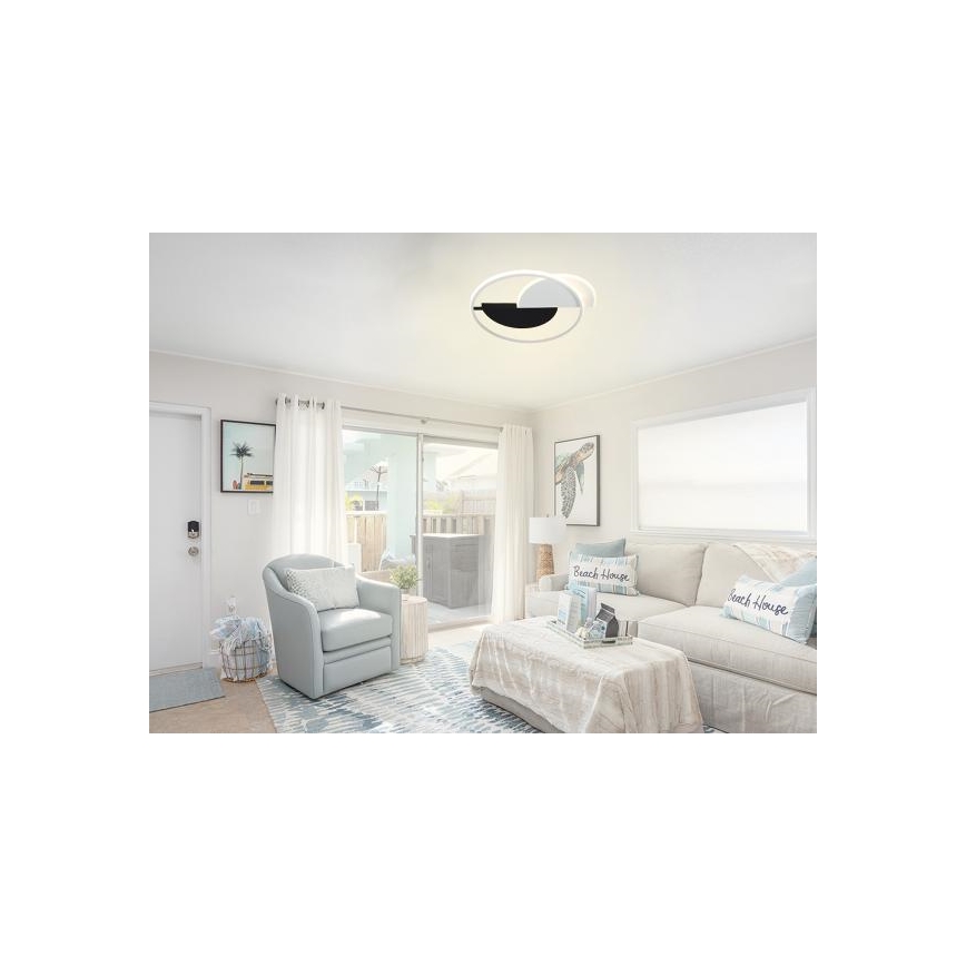LED Dimbar taklampa LED/70W/230V 3000-6500K vit/svart + fjärrkontroll