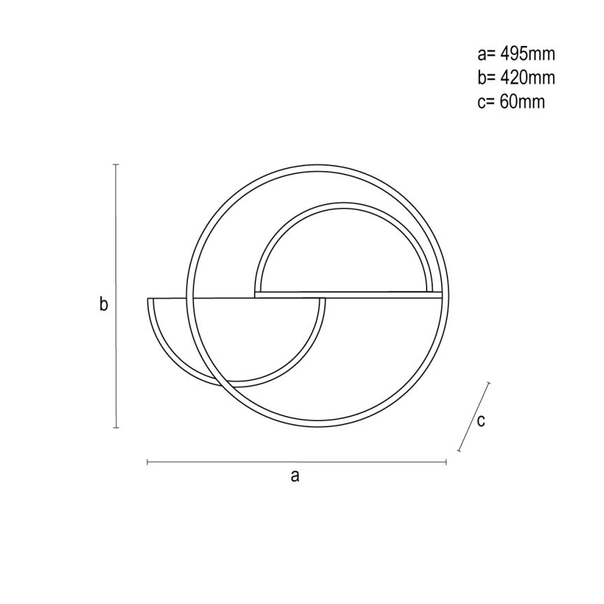 LED Dimbar taklampa LED/70W/230V 3000-6500K vit/svart + fjärrkontroll