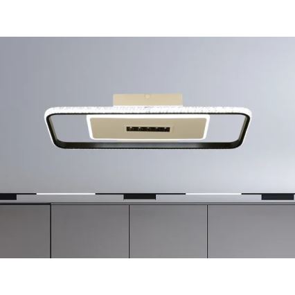 LED Dimbar taklampa LED/75W/230V 3000-6500K vit/svart + fjärrkontroll