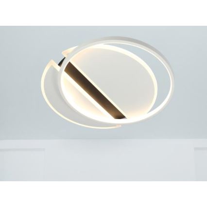 LED Dimbar taklampa LED/80W/230V 3000-6500K vit/svart + fjärrkontroll