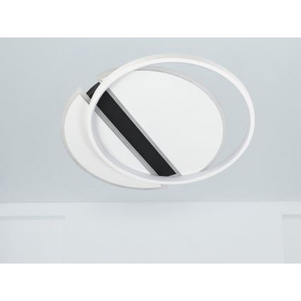 LED Dimbar taklampa LED/80W/230V 3000-6500K vit/svart + fjärrkontroll