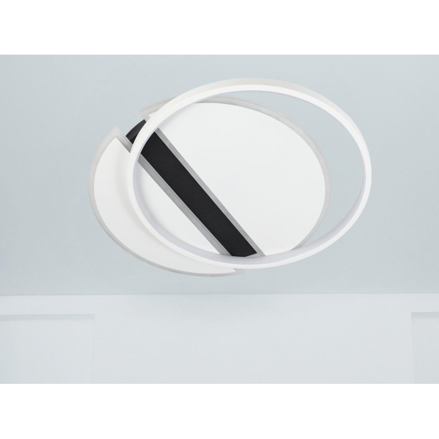 LED Dimbar taklampa LED/80W/230V 3000-6500K vit/svart + fjärrkontroll