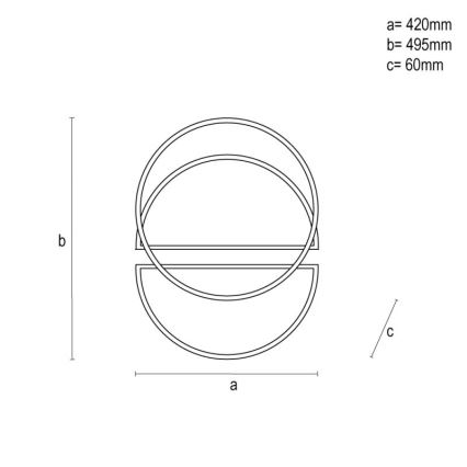 LED Dimbar taklampa LED/80W/230V 3000-6500K vit/svart + fjärrkontroll