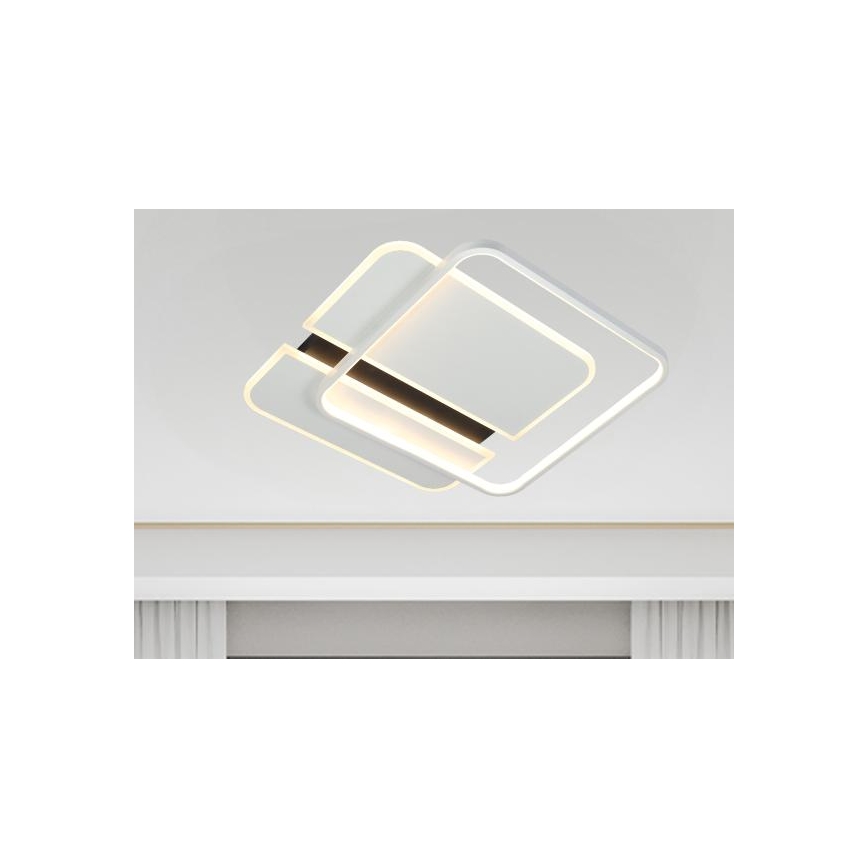 LED Dimbar taklampa LED/95W/230V 3000-6500K vit/svart + fjärrkontroll