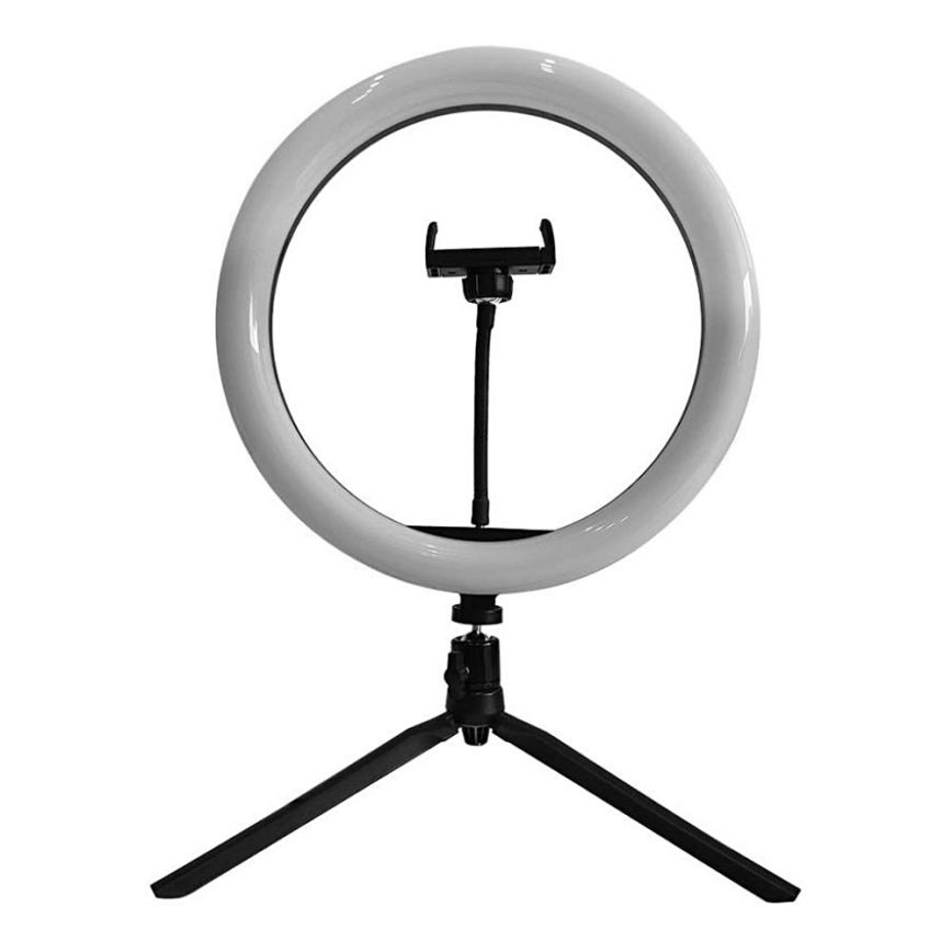 LED Dimbar lampa med stativ och hållare för vloggning LED/10W/5V 3200-5500K