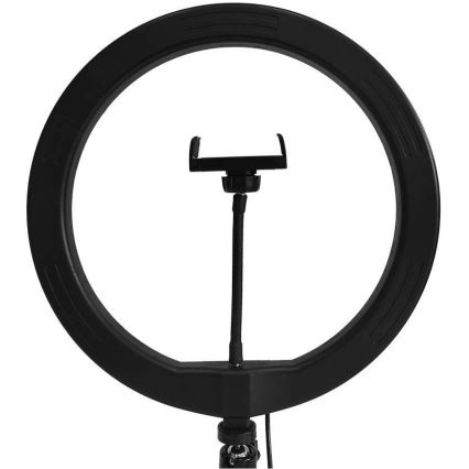 LED Dimbar lampa med stativ och hållare för vloggning LED/10W/5V 3200-5500K