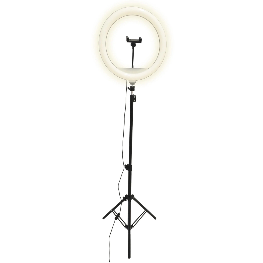 LED Dimbar lampa med stativ och hållare för vloggning LED/15W/5V 2700-6500K